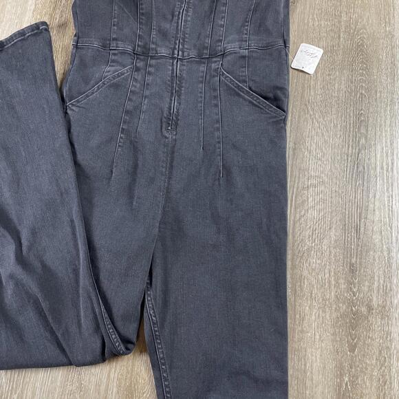 Free People Coverall Jumpsuit Women’s XL Black Mamba - Picture 6 of 14